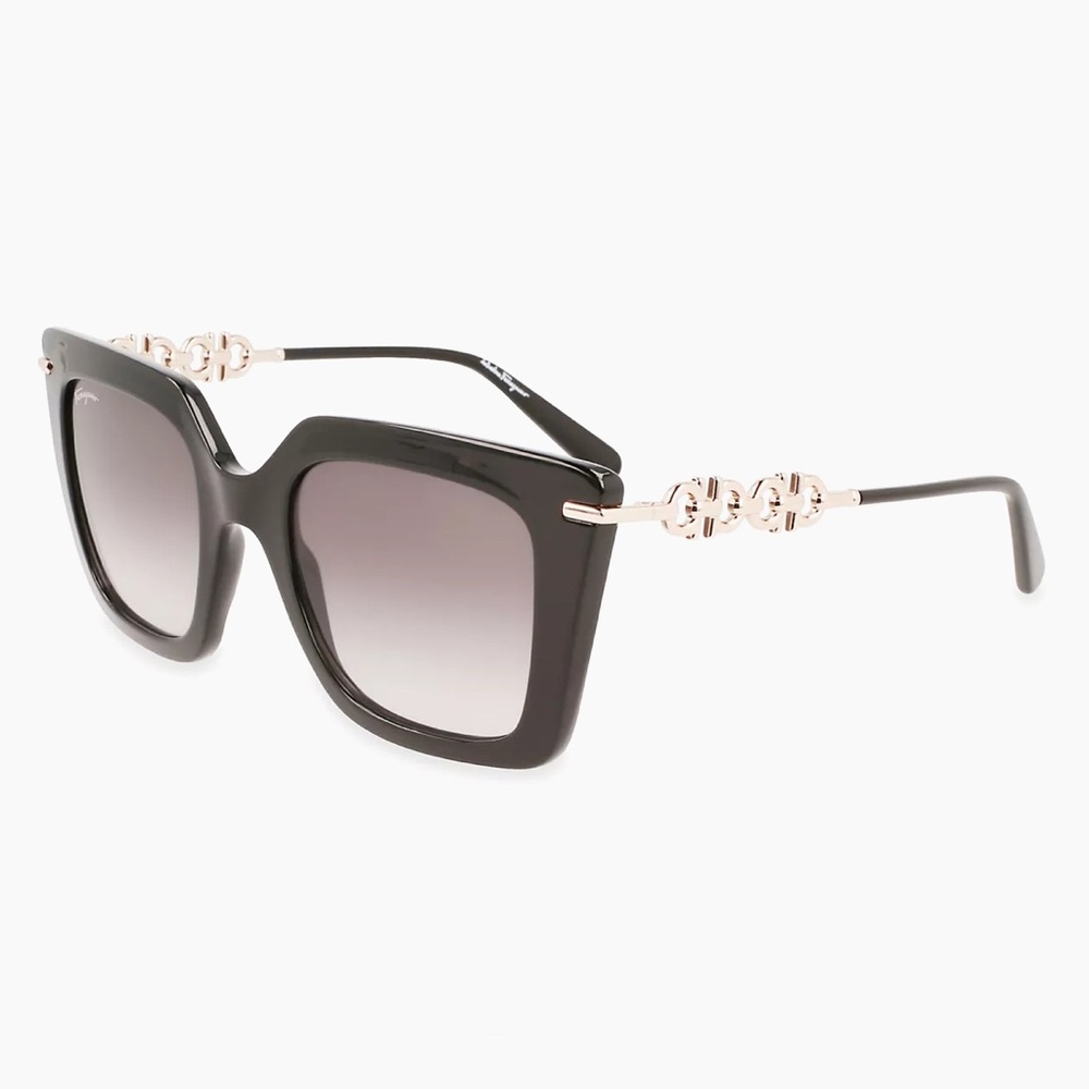 SALVATORE FERRAGAMO Gancini 51MM Rectangle Sunglasses - Picture 11 of 15